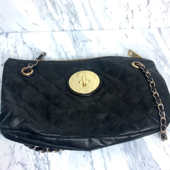 DKNY quilted back convertible crossbody shoulder bag - Picture 1 of 6